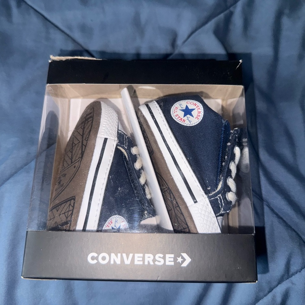 Converse Navy Blue Baby Shoes